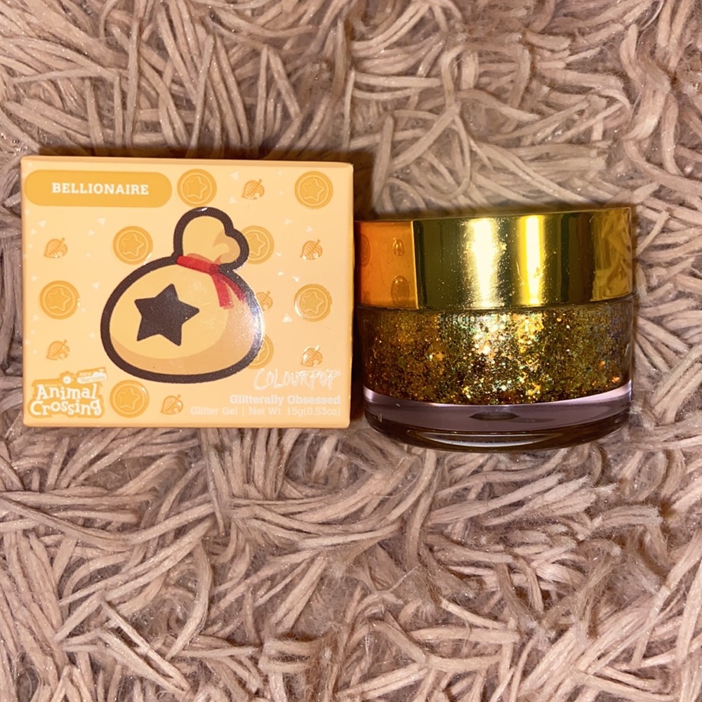 Limited Edition Colourpop x Animal Crossing New Horizons Glitter Gel Bellionaire